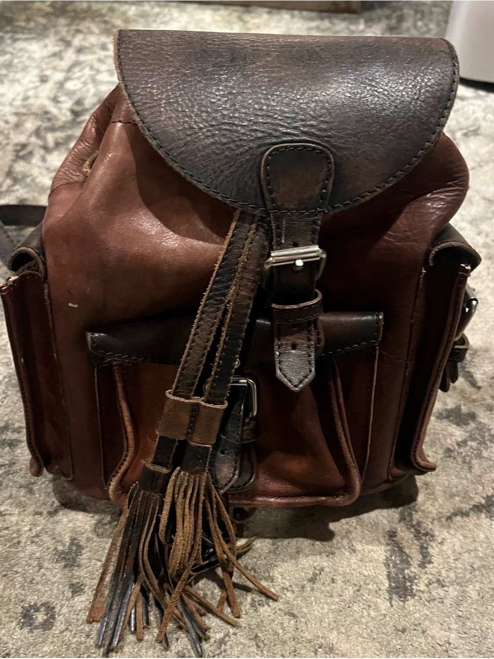 Freebird Classic Brown Leather Women’s purse Backpack